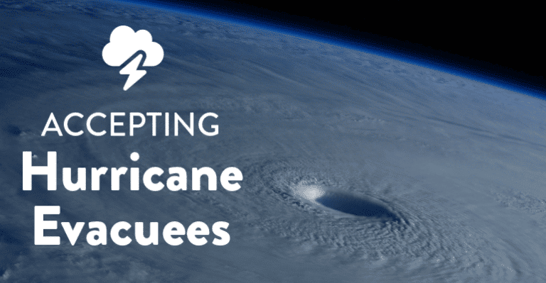 accepting hurricane evacuees
